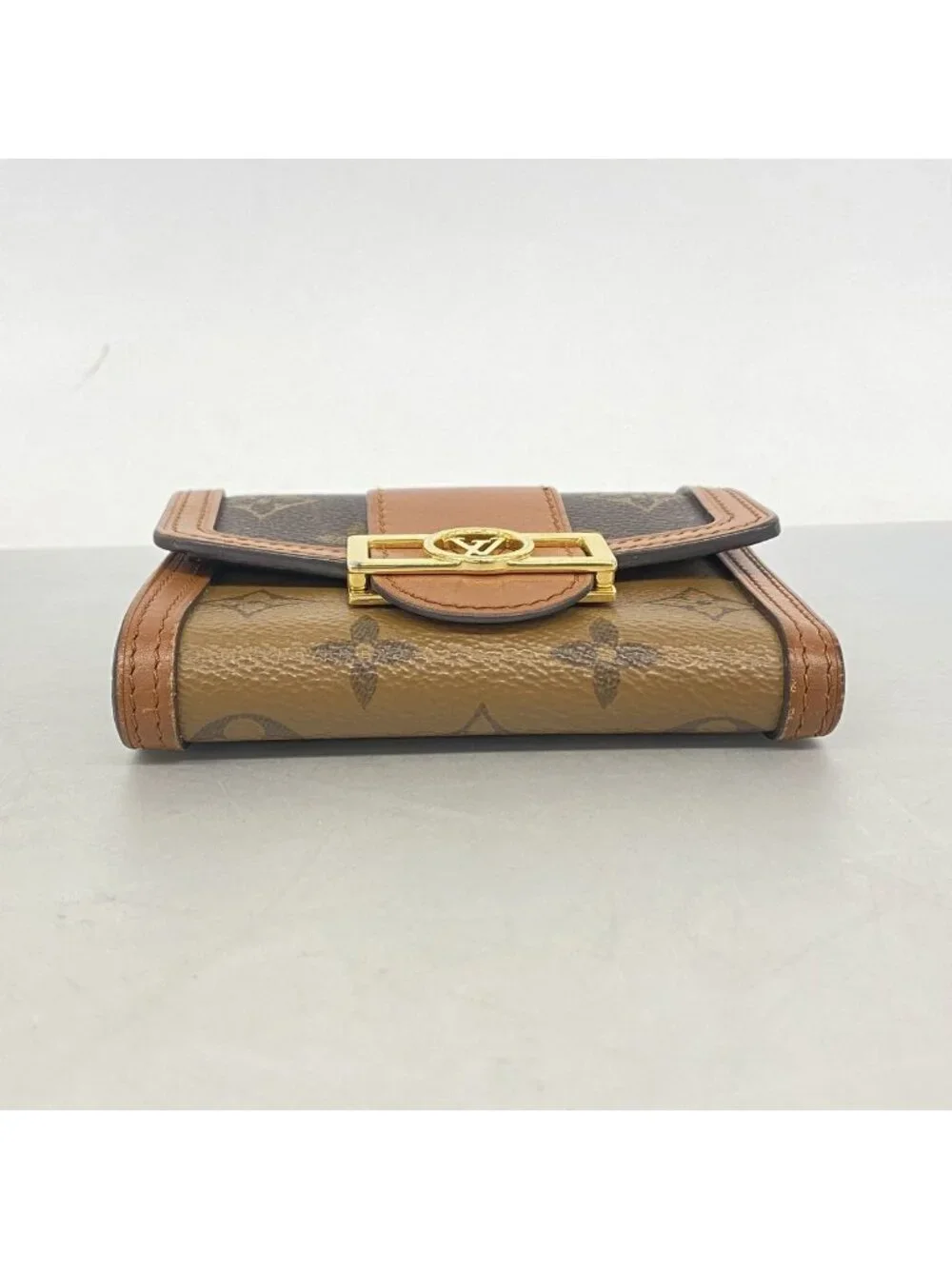 Louis Vuitton Trifold Wallet Monogram Reverse Portefeuille Dauphine Compact